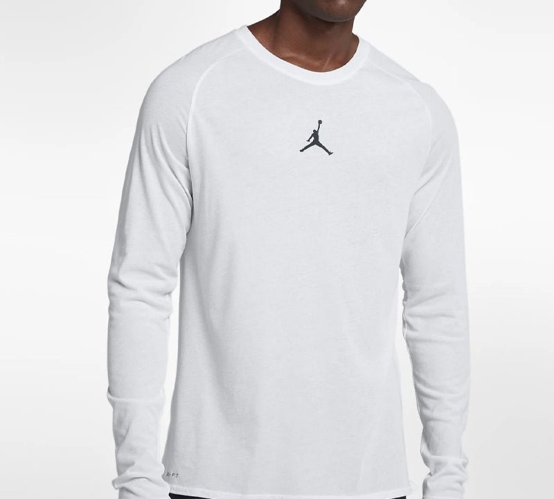 Air Jordan 23 Alpha Dri-Fit Back Printing Long Sleeves White 926437-100 - Image 4
