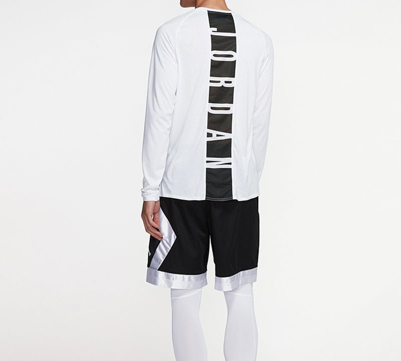 Air Jordan 23 Alpha Dri-Fit Back Printing Long Sleeves White 926437-100 - Image 6