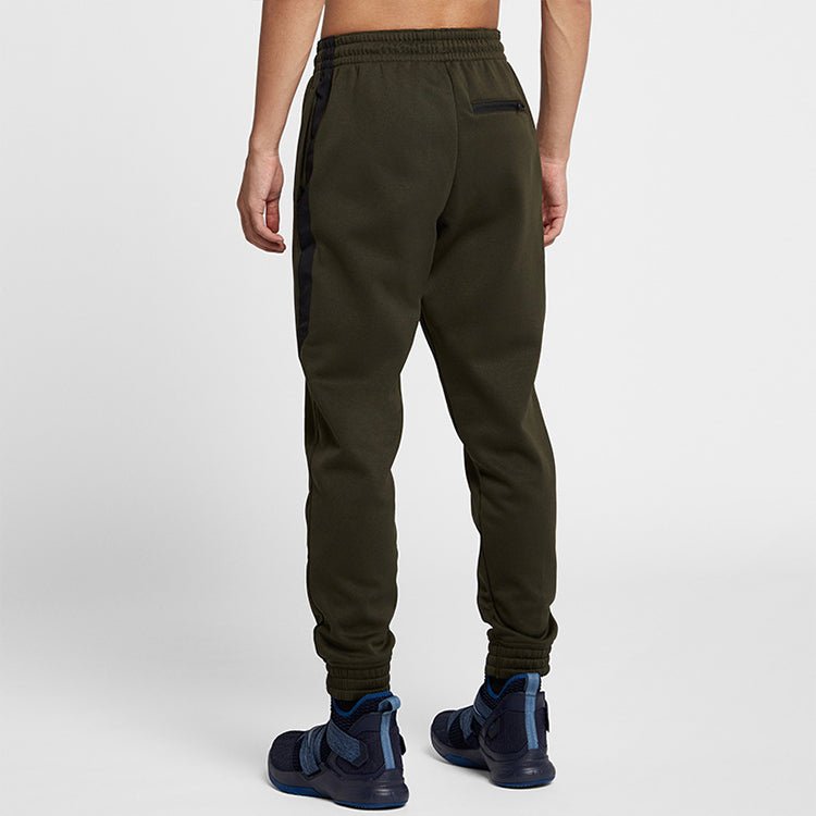 Nike Lebron Athleisure Casual Sports Bundle Feet Long Pants Green 927227-355 - Image 6