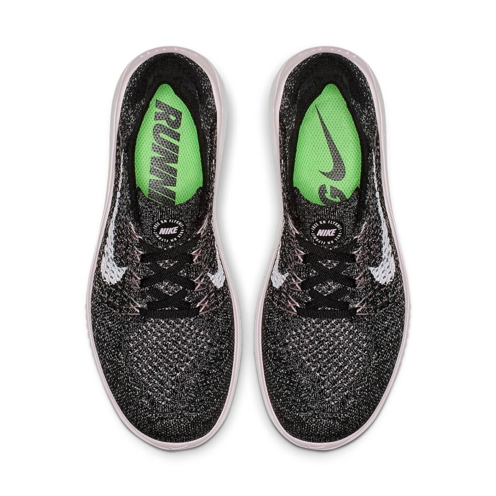 (WMNS) Nike Free RN Flyknit 2018 'Black Pink Foam' 942839-007 - Image 4