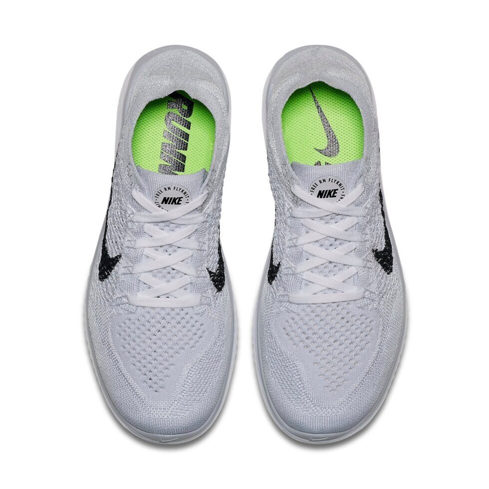 (WMNS) Nike Free RN Flyknit 2018 'White Platinum' 942839-100 - Image 2