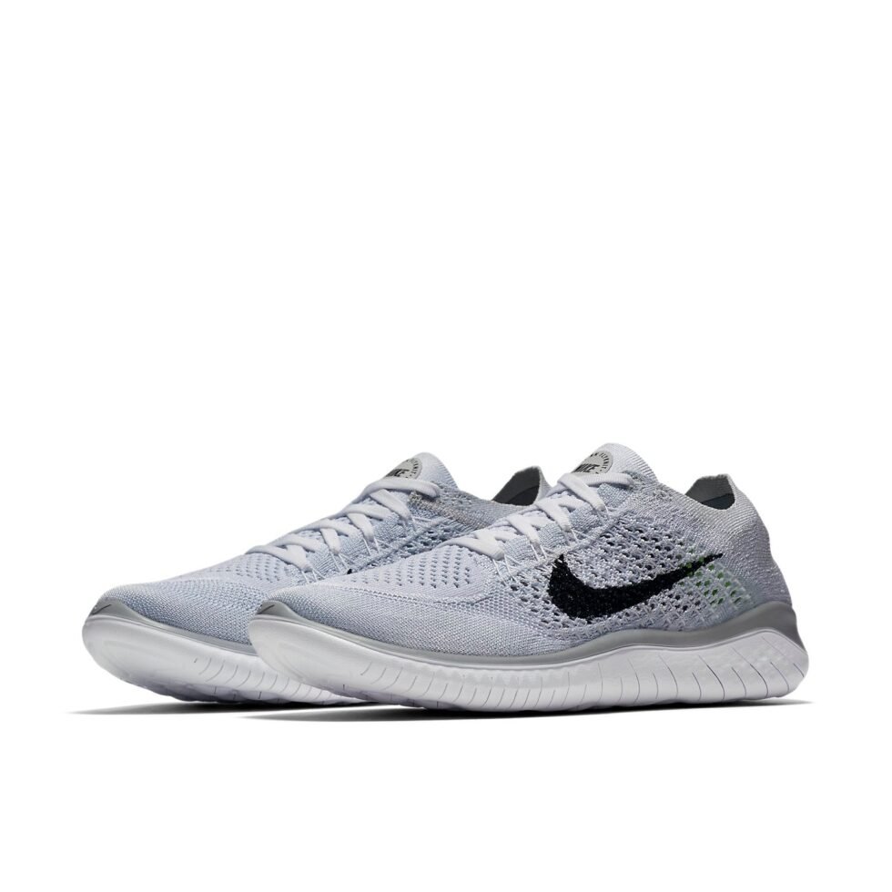 (WMNS) Nike Free RN Flyknit 2018 'White Platinum' 942839-100 - Image 4