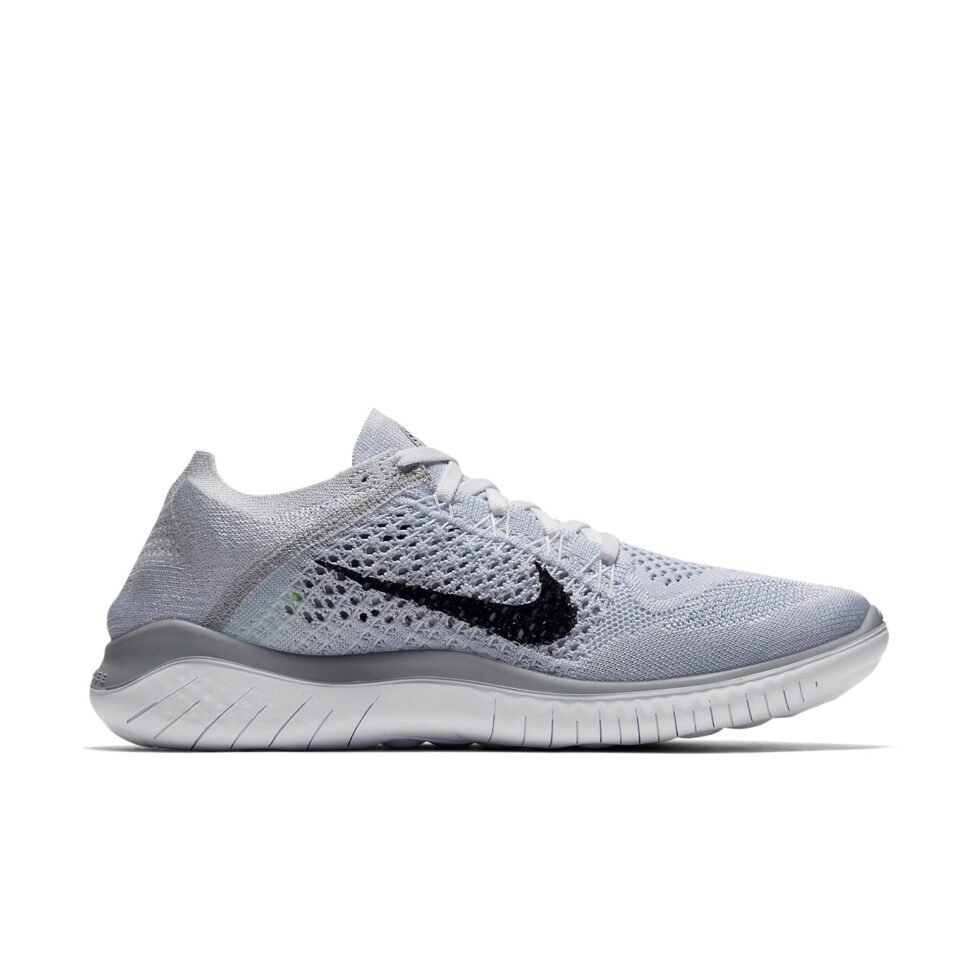(WMNS) Nike Free RN Flyknit 2018 'White Platinum' 942839-100 - Image 6