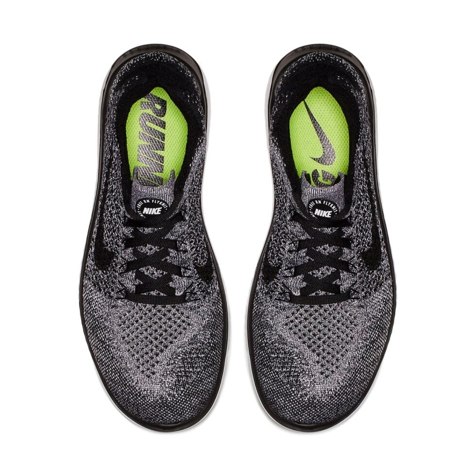 (WMNS) Nike Free RN Flyknit 2018 'White Black' 942839-101 - Image 3