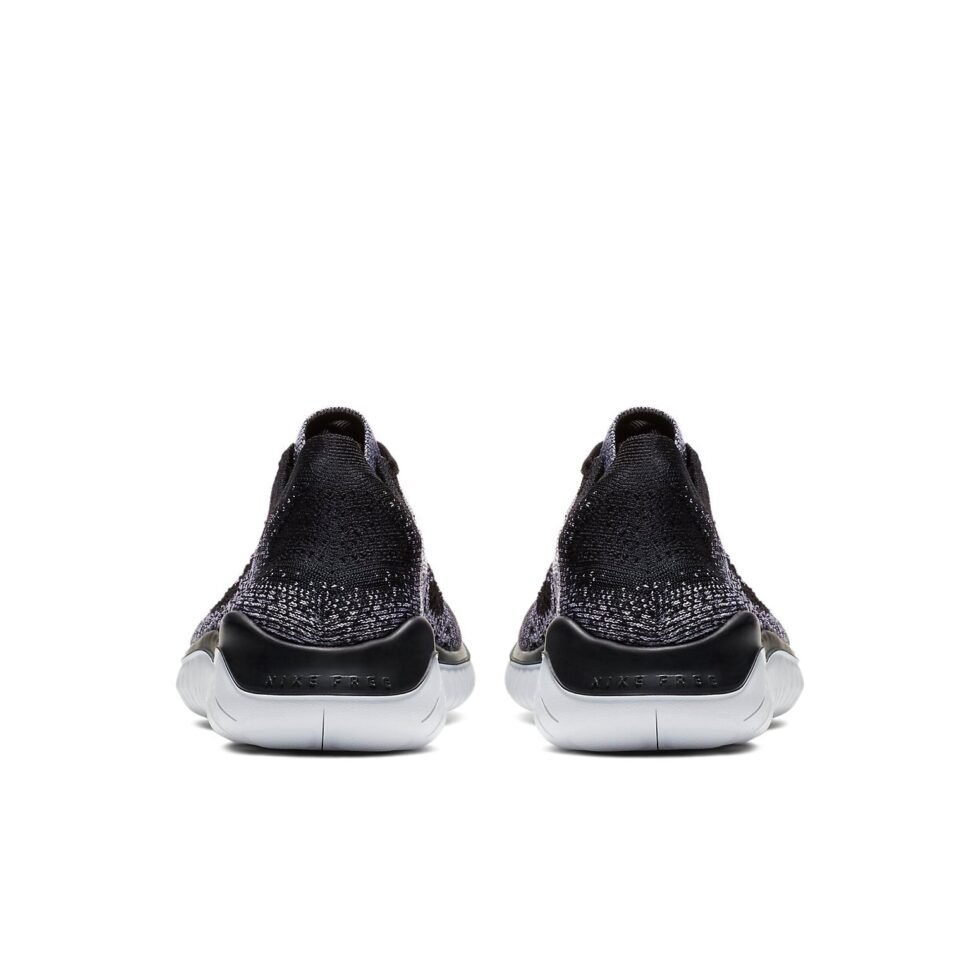 (WMNS) Nike Free RN Flyknit 2018 'White Black' 942839-101 - Image 4