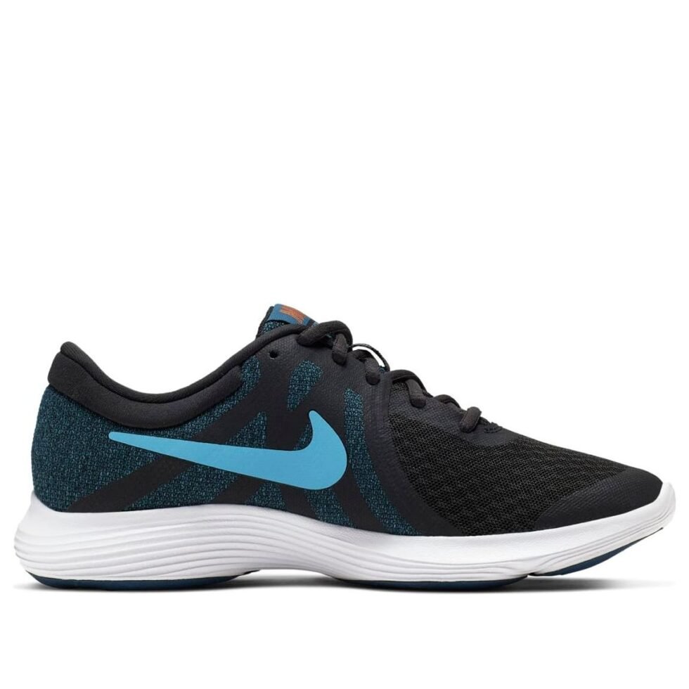 (GS) Nike Revolution 4 Black/Blue 943309-016 - Image 2