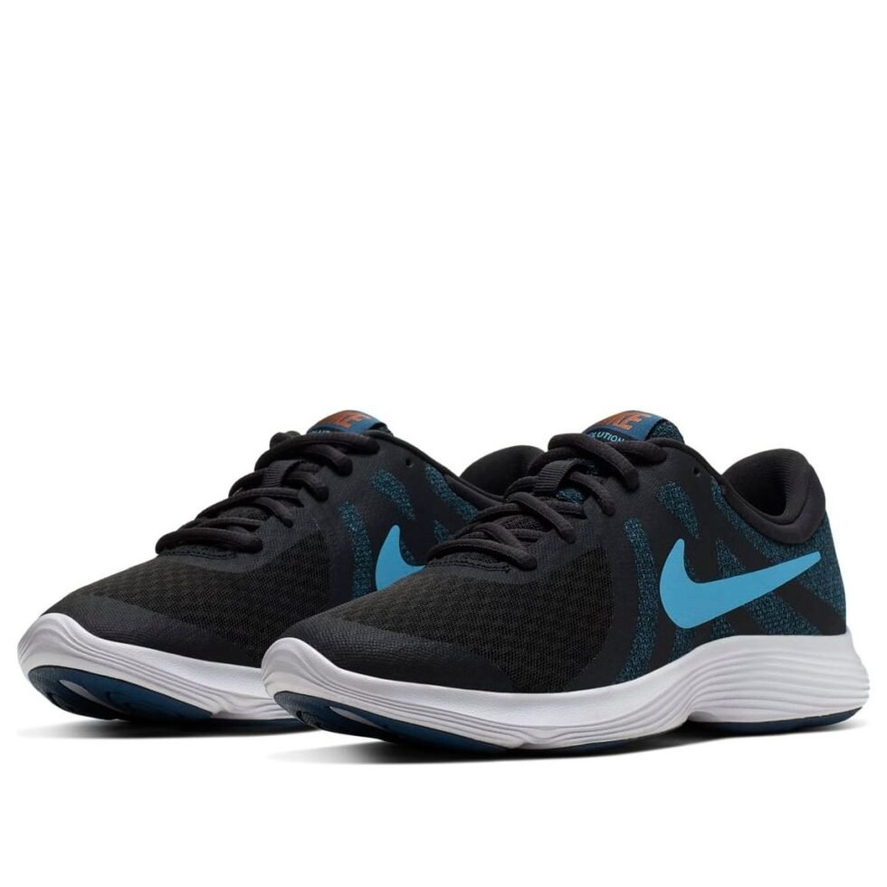 (GS) Nike Revolution 4 Black/Blue 943309-016 - Image 3