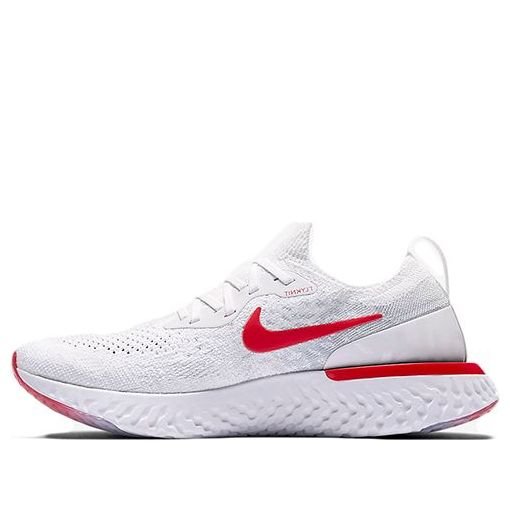 (GS) Nike Epic React Flyknit 'White University Red' 943311-106