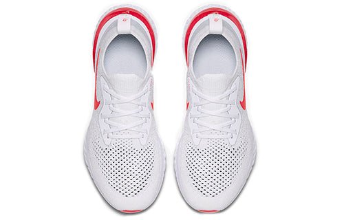 (GS) Nike Epic React Flyknit 'White University Red' 943311-106 - Image 3