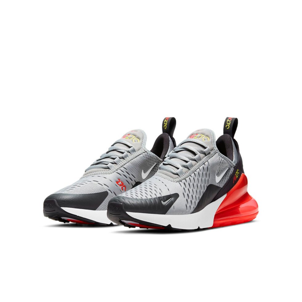 (GS) Nike Air Max 270 'Light Smoke Grey Crimson' 943345-022 - Image 3