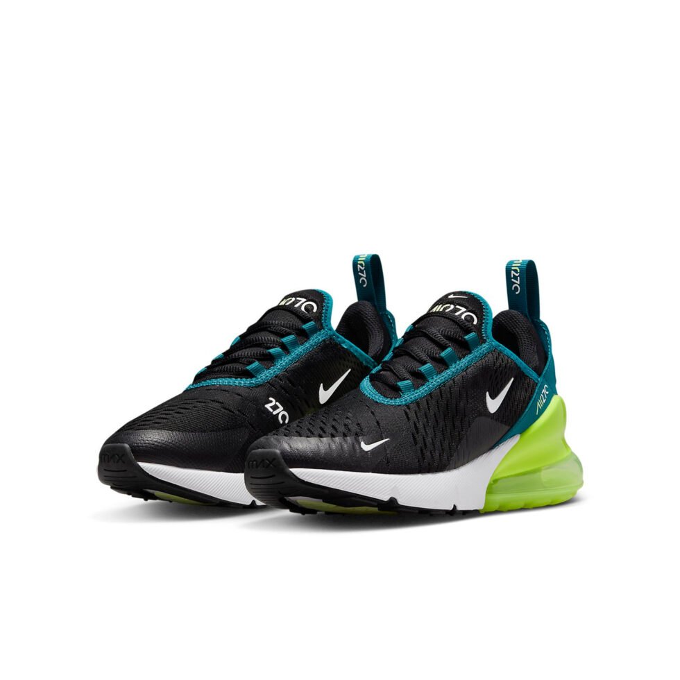 (GS) Nike Air Max 270 'Black Bright Spruce Volt' 943345-026 - Image 3