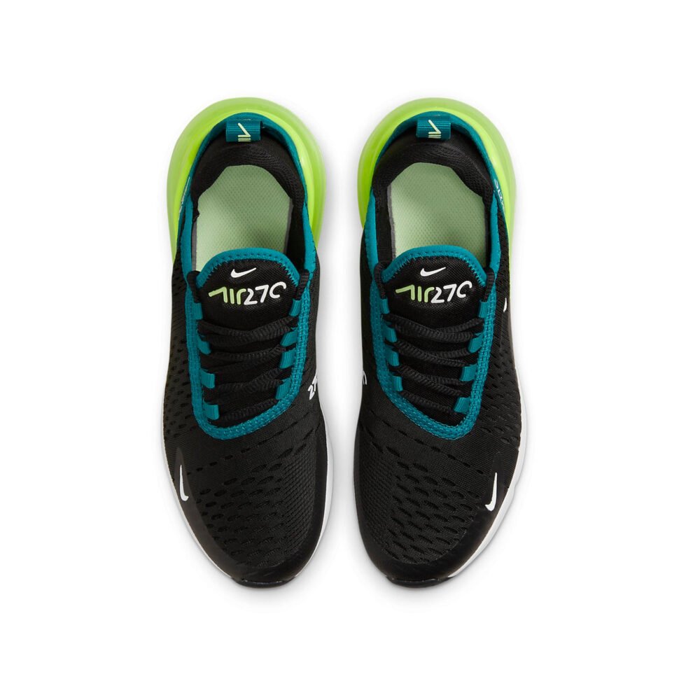 (GS) Nike Air Max 270 'Black Bright Spruce Volt' 943345-026 - Image 4