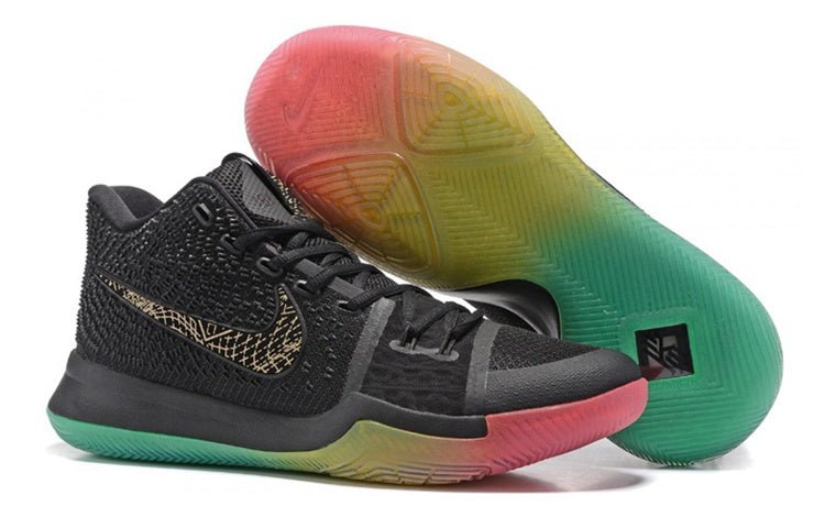 Nike Kyrie 3 iD 'Black Red Green' AA2245-991 - Image 3