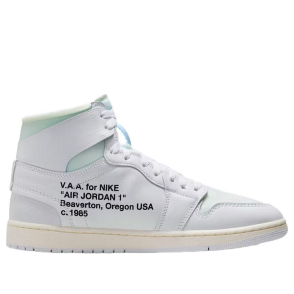 Air Jordan 1 High OG x Off-White Virgil Abloh Archive 'Alaska' AA3834-100 - Image 2