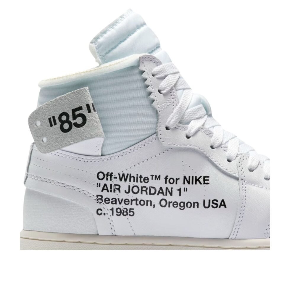 Air Jordan 1 High OG x Off-White Virgil Abloh Archive 'Alaska' AA3834-100 - Image 6