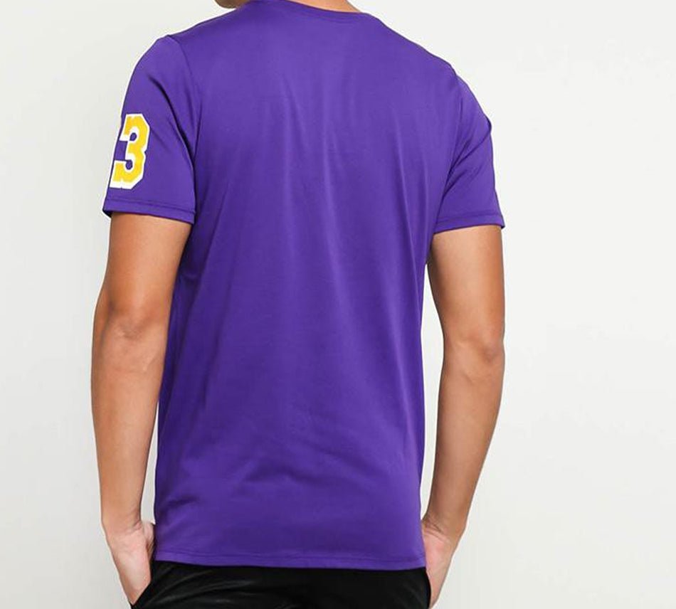 Nike NBA Los Angeles Lakers LeBron James Sports Short Sleeve Purple AH0078-551 - Image 5
