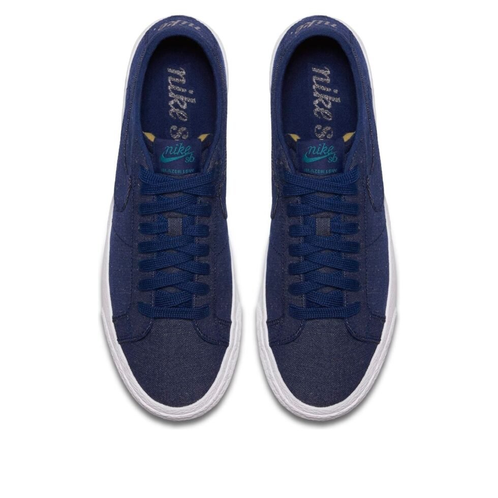 Nike Zoom Blazer Low Canvas Decon SB 'Blue Void' AH3370-400 - Image 4