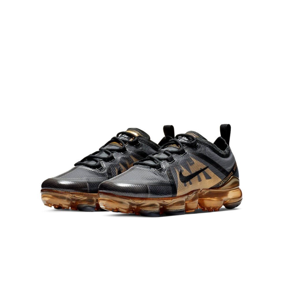 (GS) Nike Air VaporMax 2019 'Black Gold' AJ2616-004 - Image 3
