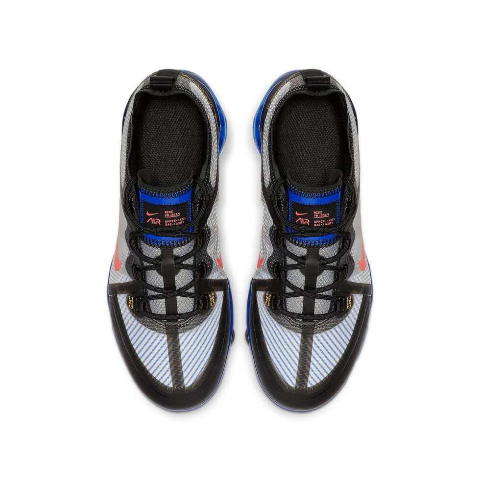 (GS) Nike Air VaporMax 2019 'Black Hyper Blue' AJ2616-007 - Image 4