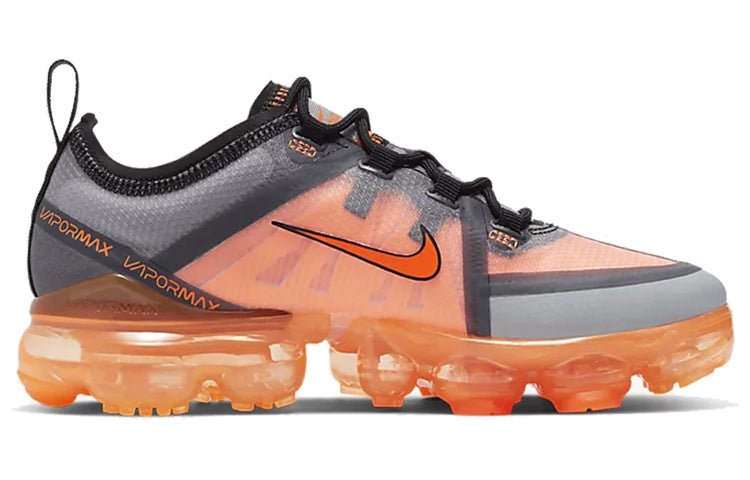 (GS) Nike Air VaporMax 2019 'Grey Total Orange' AJ2616-013 - Image 2