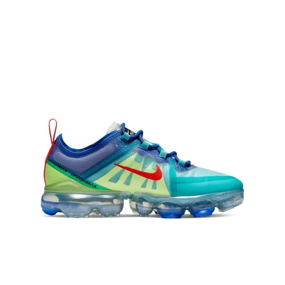 (GS) Nike Air VaporMax 2019 'Blue Jade Volt' AJ2616-401 - Image 2