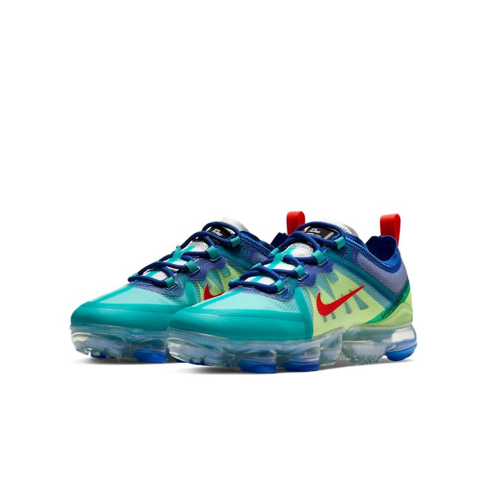 (GS) Nike Air VaporMax 2019 'Blue Jade Volt' AJ2616-401 - Image 3