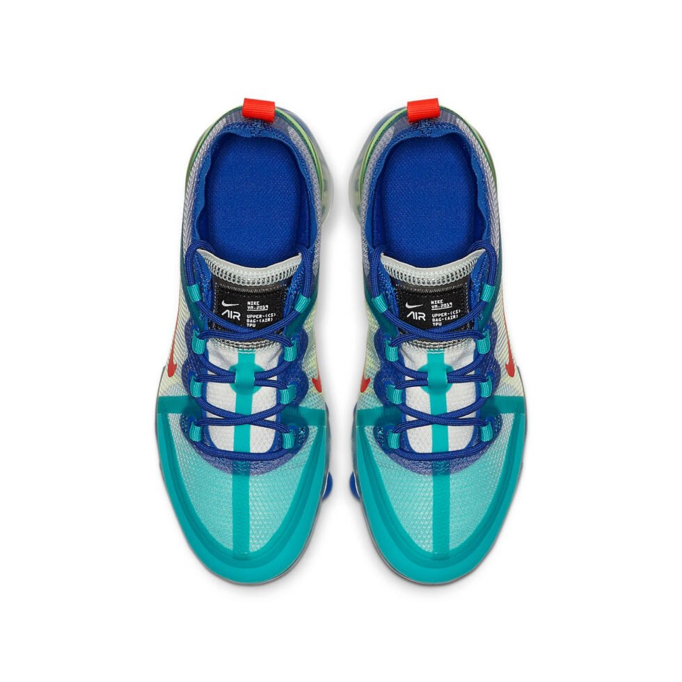 (GS) Nike Air VaporMax 2019 'Blue Jade Volt' AJ2616-401 - Image 4