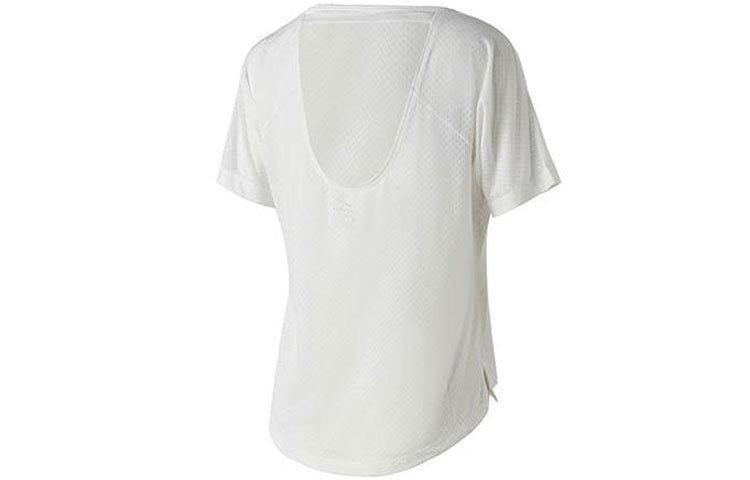 (WMNS) Nike Breathe Miler Running Short Sleeve White AJ8142-100 - Image 2