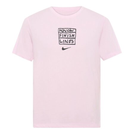 Nike Dri-fit Casual Sports Running Short Sleeve Pink AO0630-663
