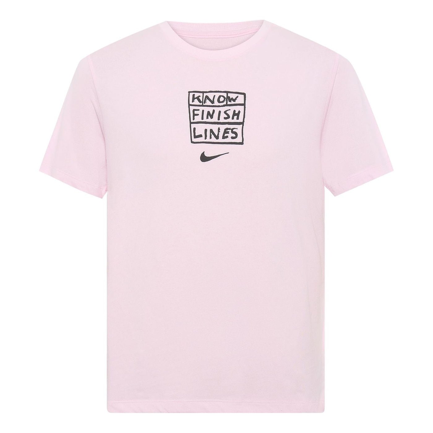 Nike Dri-fit Casual Sports Running Short Sleeve Pink AO0630-663