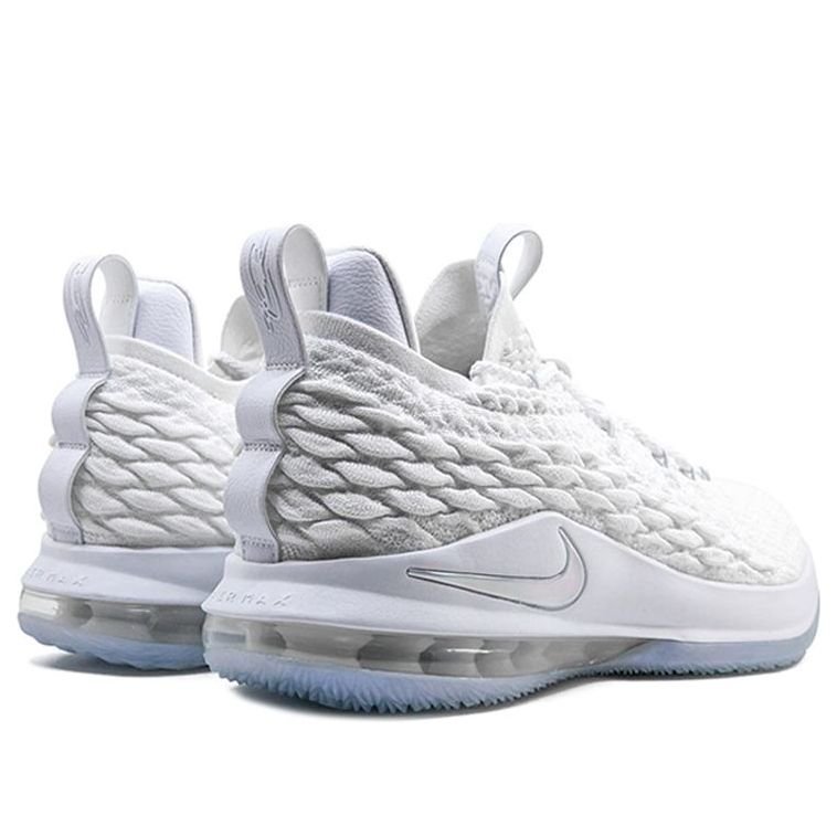 Nike LeBron 15 Low 'White Metallic' AO1755-100 - Image 4
