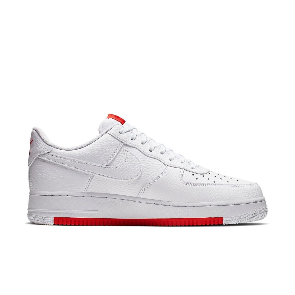 Nike Air Force 1 Low '07 1 'White Red' AO2409-101 - Image 3
