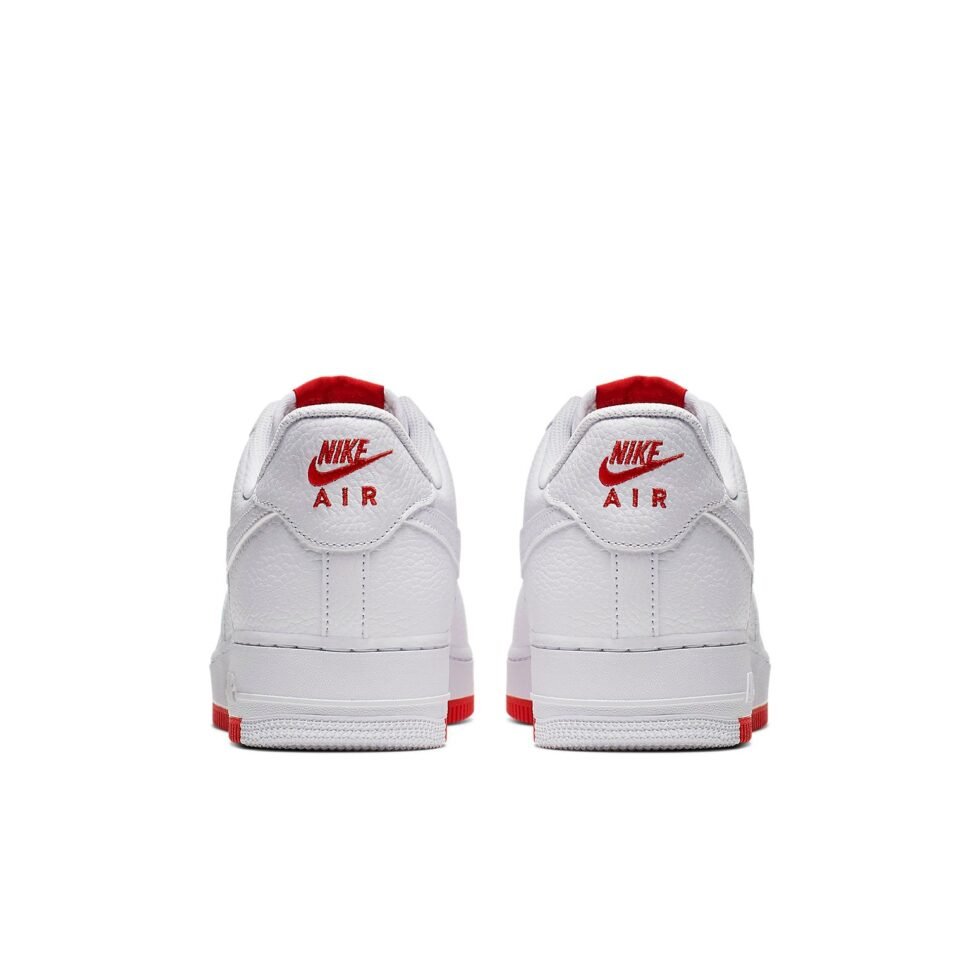 Nike Air Force 1 Low '07 1 'White Red' AO2409-101 - Image 4