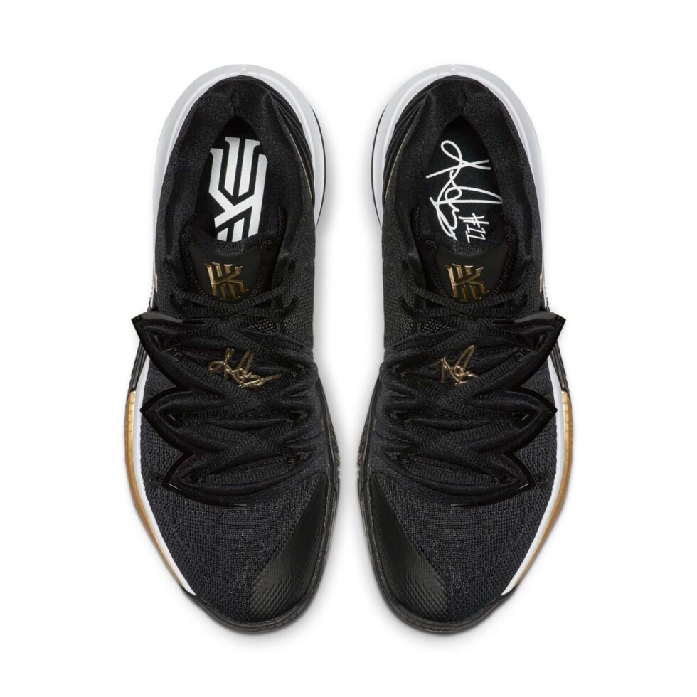 Nike Kyrie 5 'Black Metallic Gold' AO2918-007 - Image 4