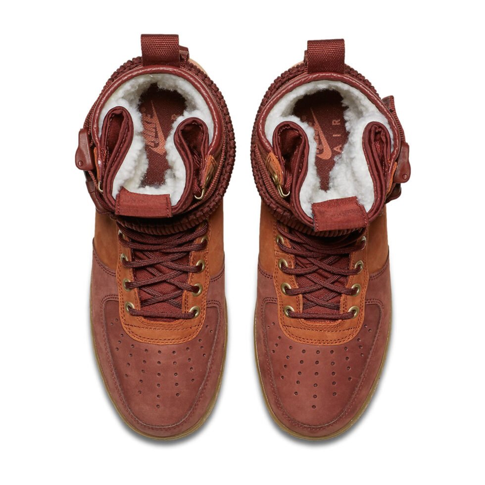Nike SF Air Force 1 Premium 'Dark Russet' AQ0118-200 - Image 4