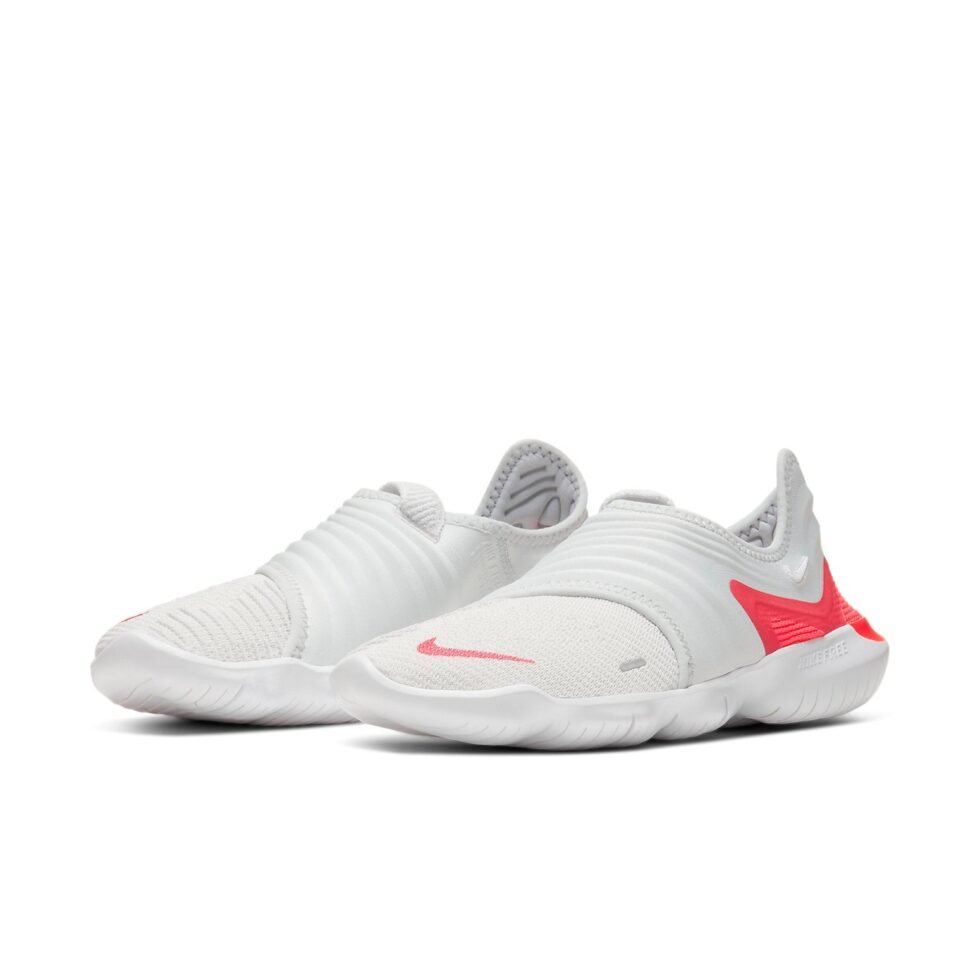 (WMNS) Nike Free RN Flyknit 3.0 'White Red' AQ5708-009 - Image 3
