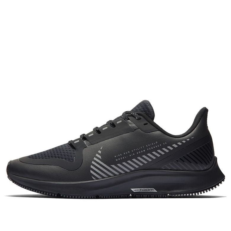 (WMNS) Nike Air Zoom Pegasus 36 Shield 'Black Metallic Silver' AQ8006-001