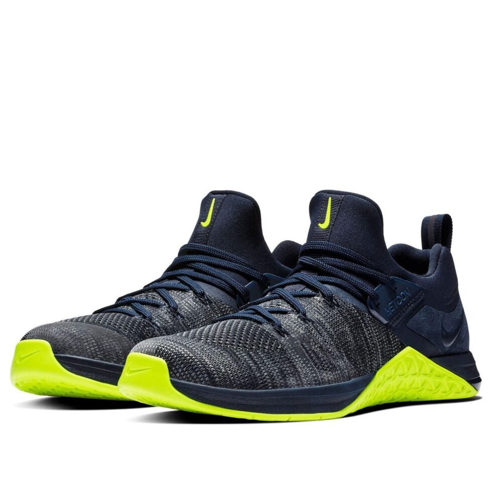 Nike Metcon Flyknit 3 'Obsidian Volt' AQ8022-407 - Image 3