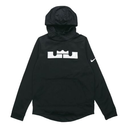 Nike LeBron James Basketball Fleece Lined hooded Pullover Sports Black AQ8318-010