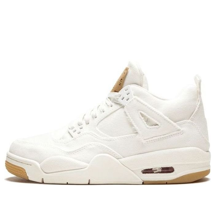 (GS) Air Jordan 4 Retro x Levi's 'White Denim' AQ9103-100
