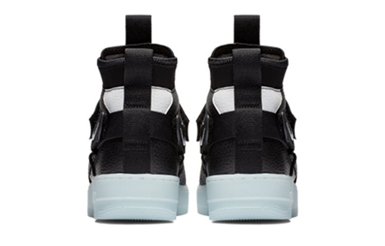 Nike Air Force 1 Mid Utility 'Black Half Blue' AQ9758-001 - Image 4