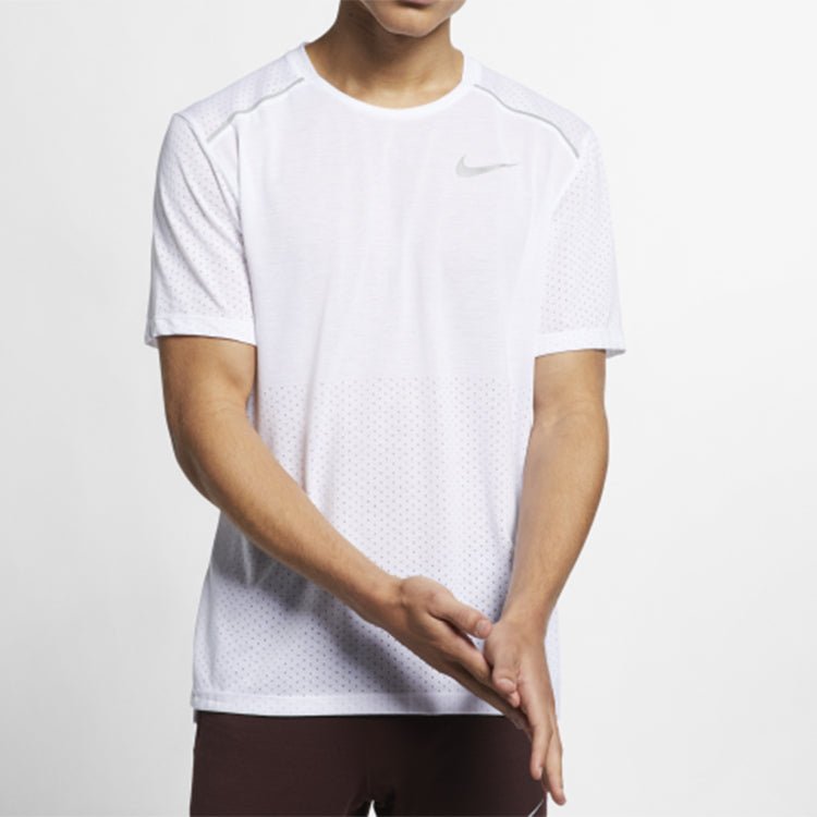 Nike Rise 365 Short-Sleeve Running Top Men White AQ9920-100 - Image 3