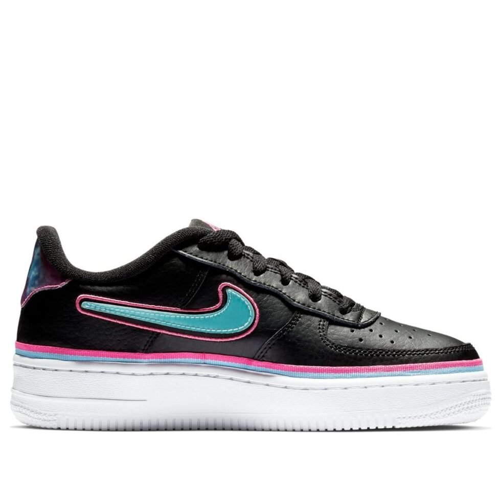 (GS) Nike Air Force 1 Low LV8 'Miami Vice' AR0734-001 - Image 2