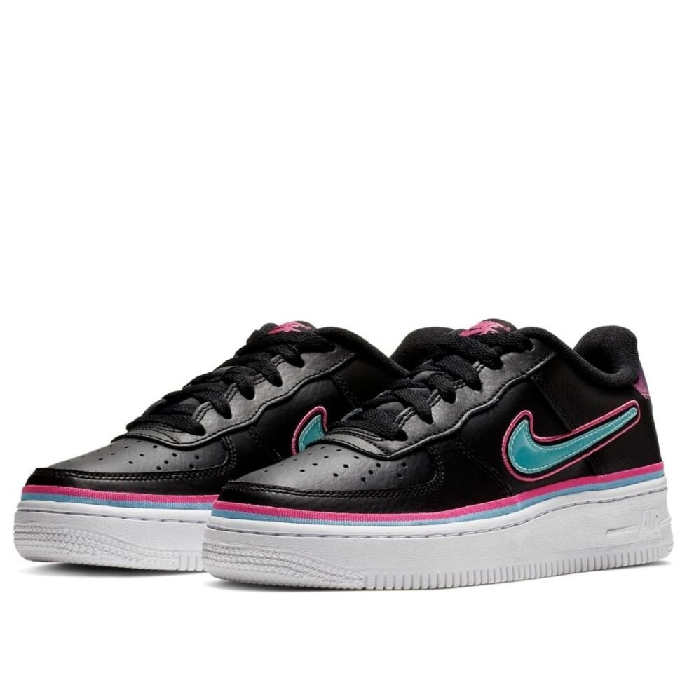 (GS) Nike Air Force 1 Low LV8 'Miami Vice' AR0734-001 - Image 3