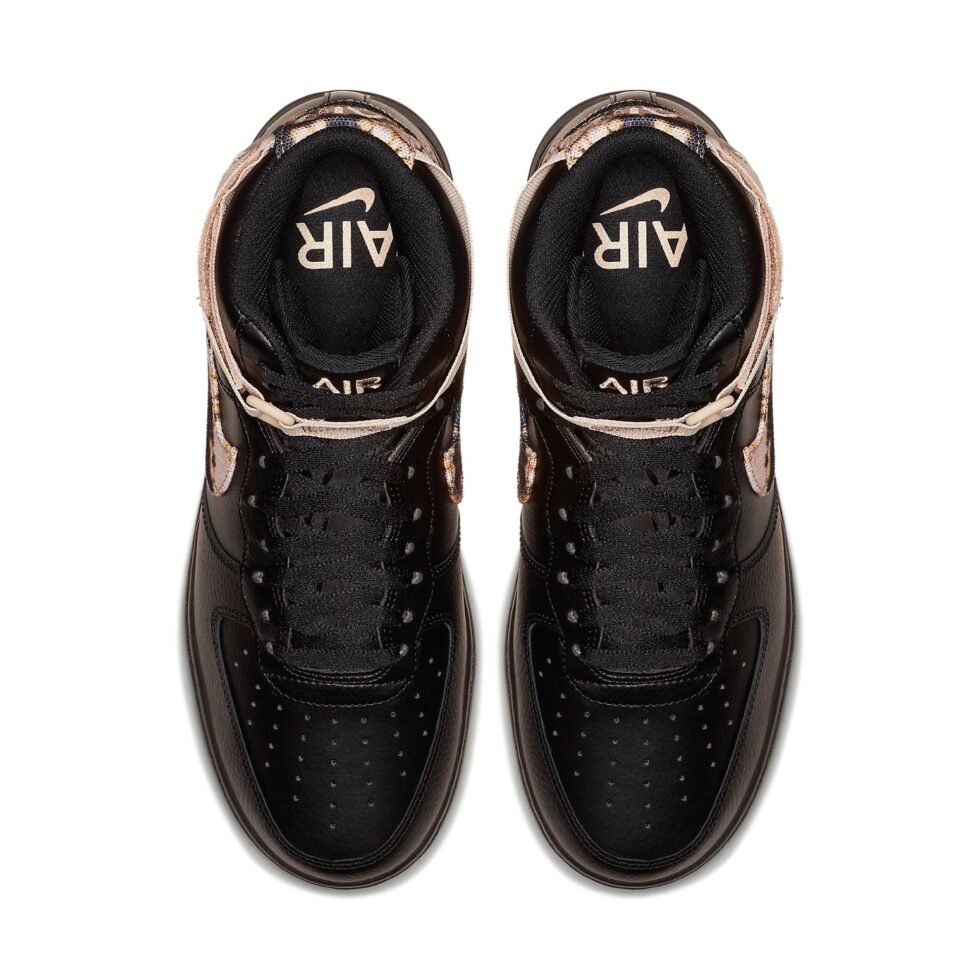 Nike Air Force 1 High 'Acid Wash Print Black' AR1954-002 - Image 4