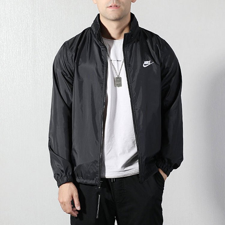 Nike Running Training Woven Breathable hooded Windproof Jacket Black AR2239-010 - Image 3