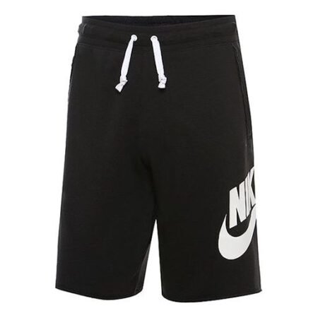 Nike Logo Printing Running Sports Short Pant Male Black AR2375-010