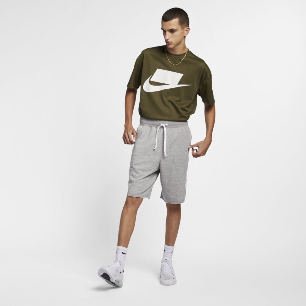 Nike Sportswear Loose Running Sports Shorts Gray AR2376-064 - Image 3
