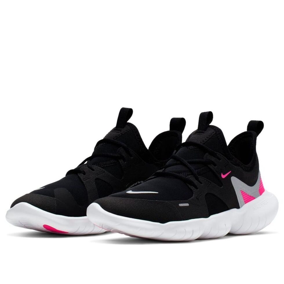 (GS) Nike Free RN 5.0 'Black Pink' AR4143-002 - Image 3