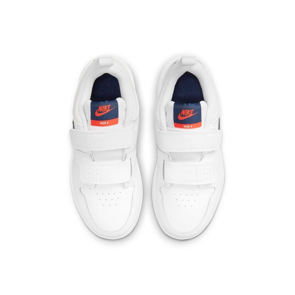 (PS) Nike Pico 5 Low Tops Casual Skateboarding Shoes White Blue AR4161-106 - Image 4